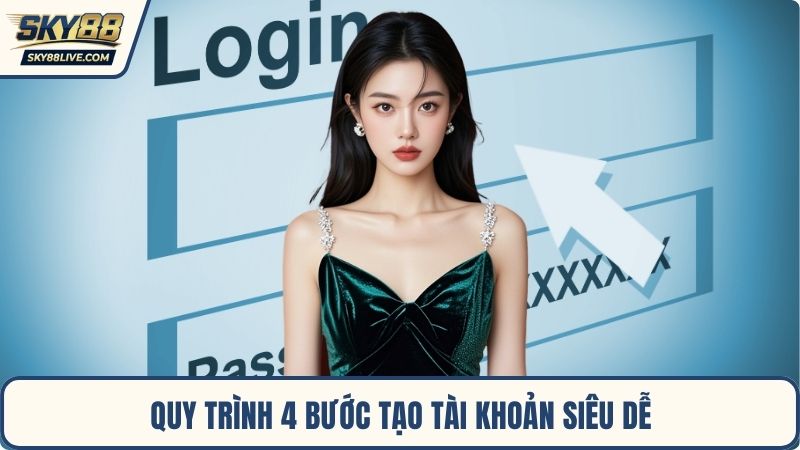 Quy trình 4 bước tạo tài khoản siêu dễ